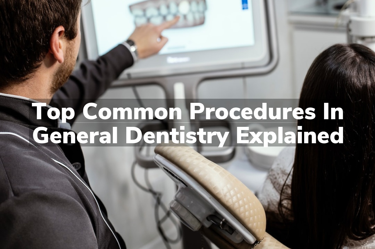 Top Common Procedures in General Dentistry Explained